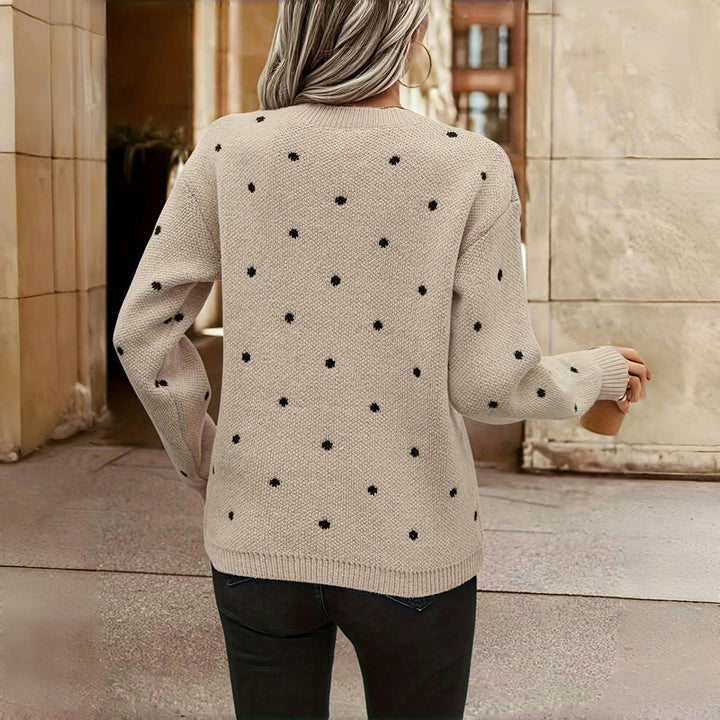 Drune | Gepunkteter Strickpullover