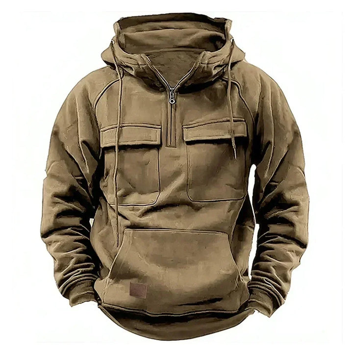 Drune | Warme Hoodie mit hallem Reißverschluss