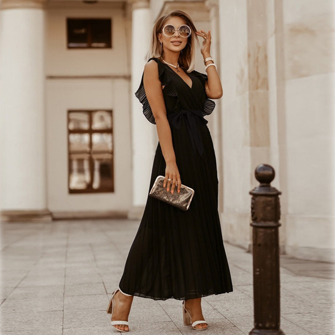 Drune | Plissee-Kleid aus Chiffon