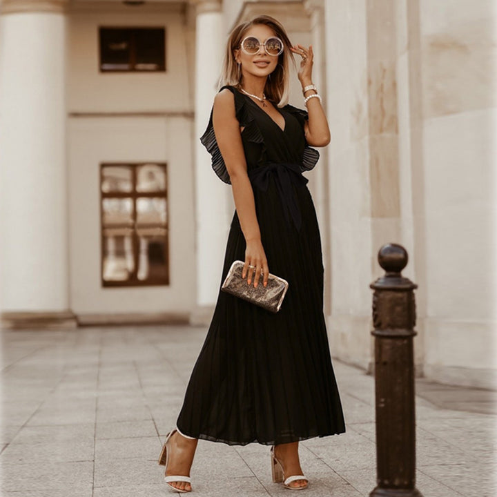 Drune | Plissee-Kleid aus Chiffon