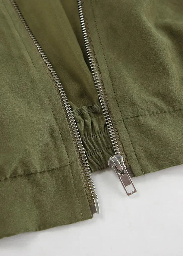 Drune | Edge - Kontrast Reißverschlussjacke und weit geschnittene Hose Set