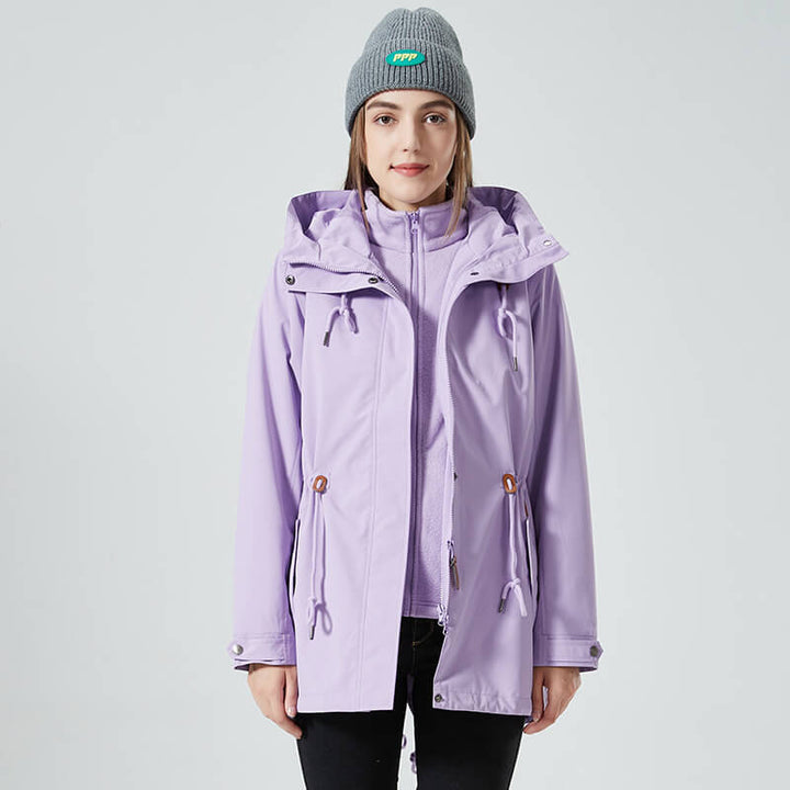 Drune | Kapuzenregenjacke - Verstellbare Passform - Leichtes Design - Outdoor-Essential