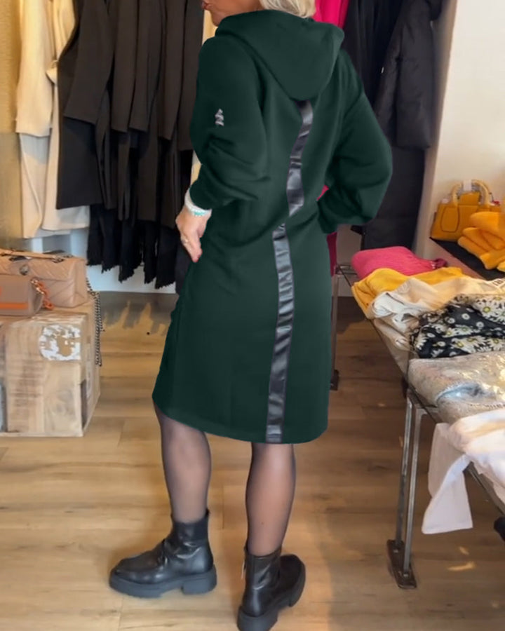 Drune | Kleid mit Kapuze und Taschen