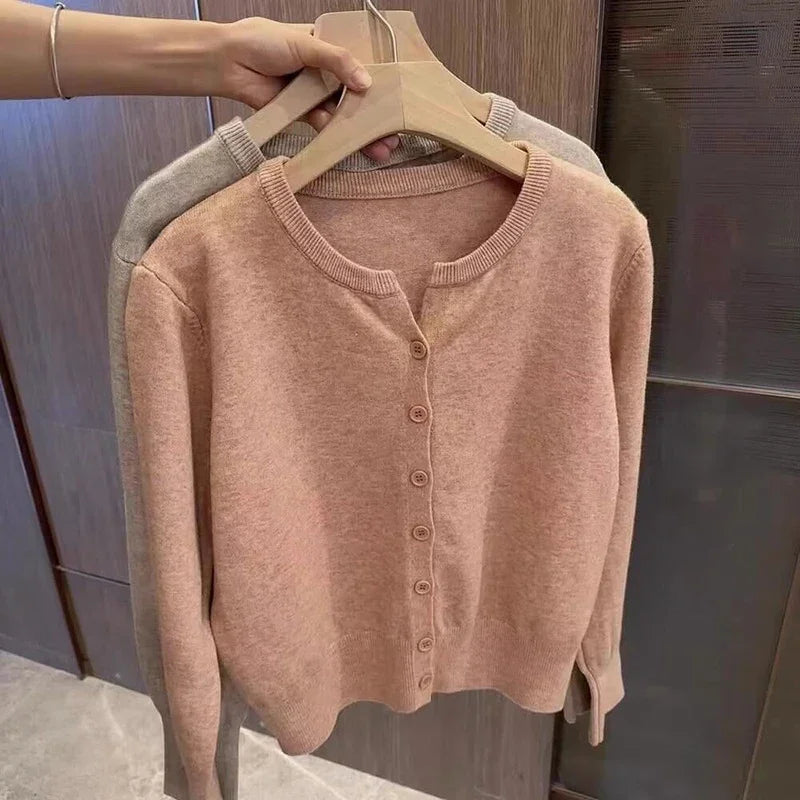 Drune | grob gestrickter Woll-Kardigan-Pullover