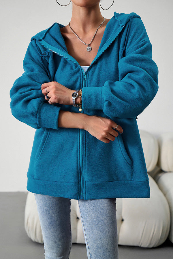 Drune | Lässiger Pullover cardigan mit Kapuze
