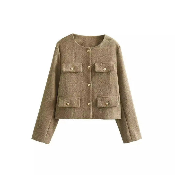 Drune | Schicke und elegante Blazerjacke mit Knopfverschluss für Damen