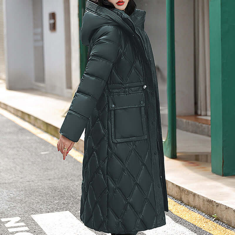 Drune | Damen gepolsterte Kapuzen Winterjacke