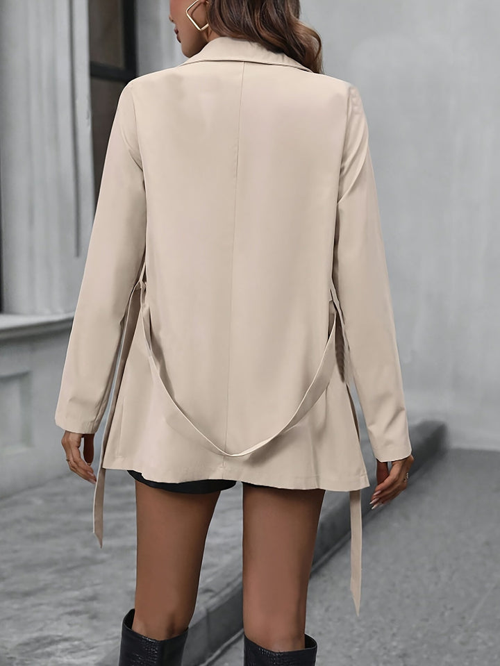 Drune | Trenchcoat mit einfarbigem Design für Frauen