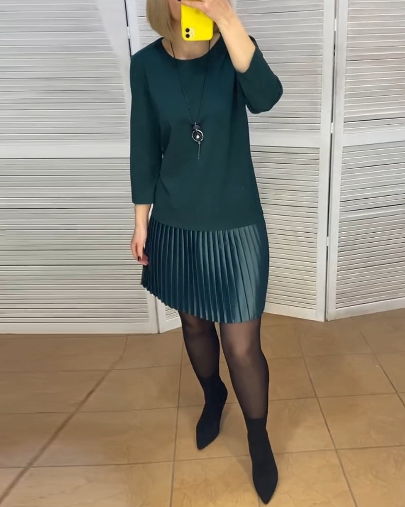 Drune | Plissierten Einsätzen und Einfarbigen Farben