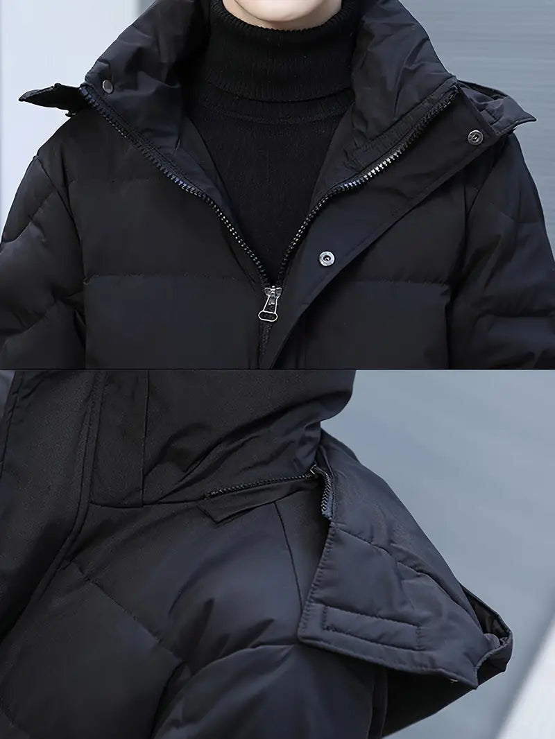 Drune | Warme Lange Gesteppte Winterjacke für Männer