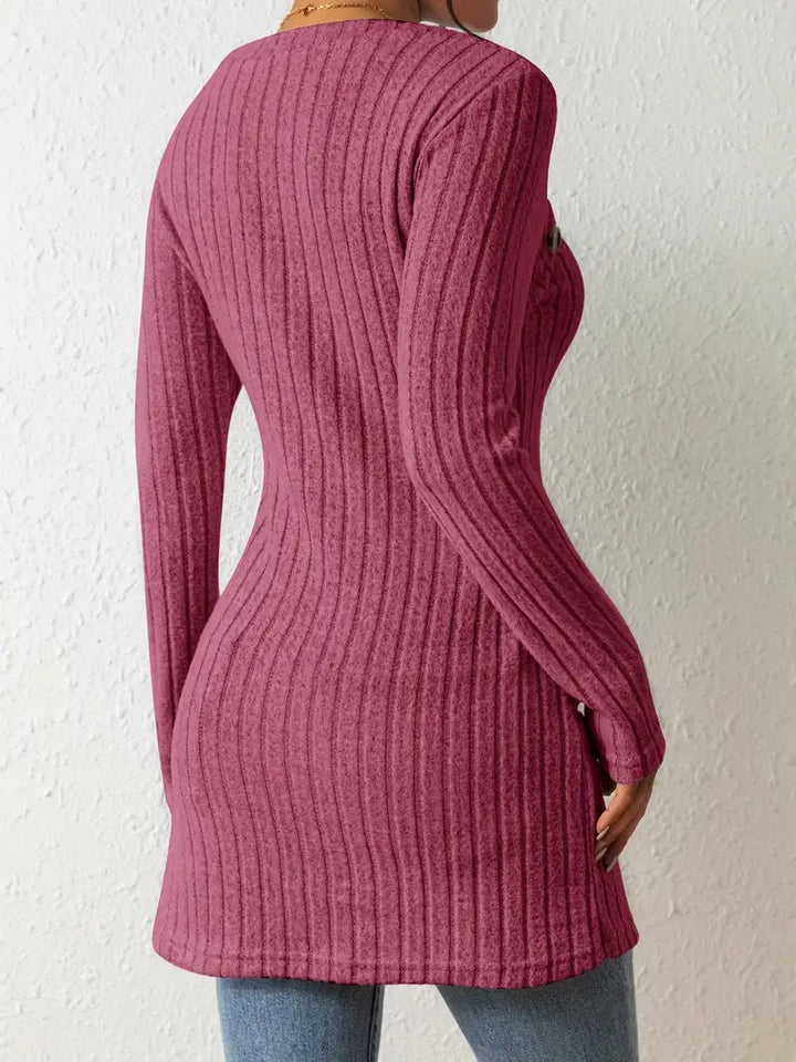 Drune | Stilvoll Gerippter Pullover für Frauen