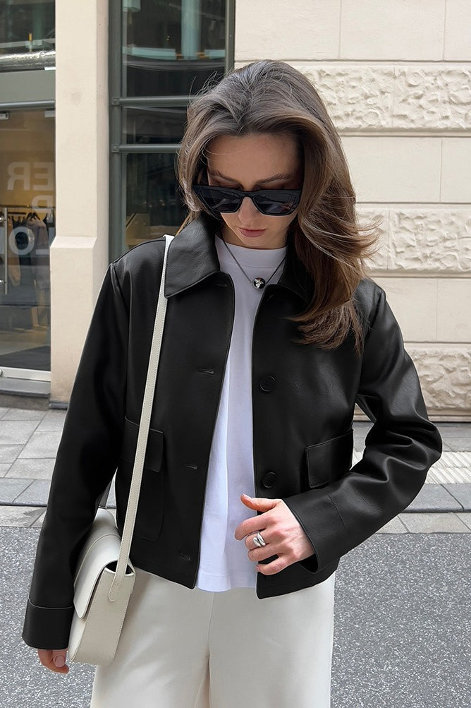 Drune | Moto-Stil Lederjacke