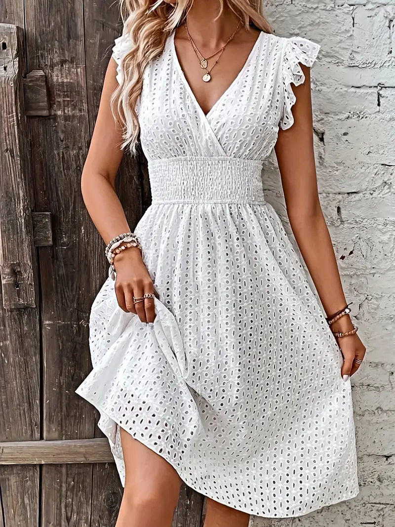 Drune | Wickelkleid mit Raffung Femininer Chic für Jeden Anlass