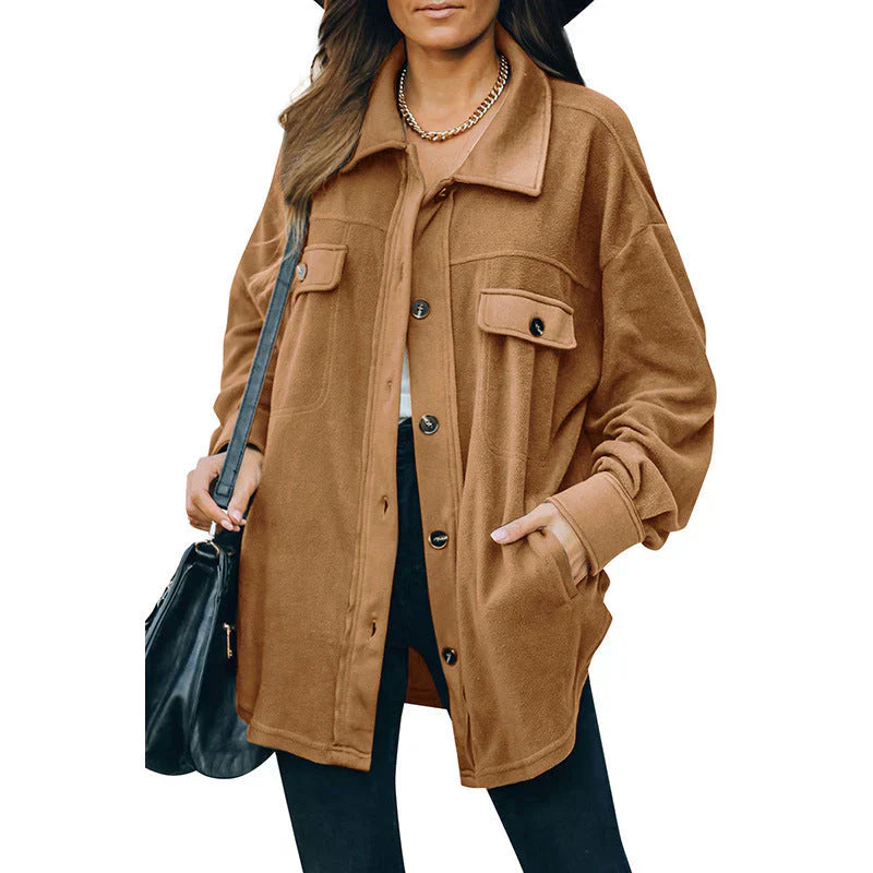 Drune | Fleece Knopf Jacke