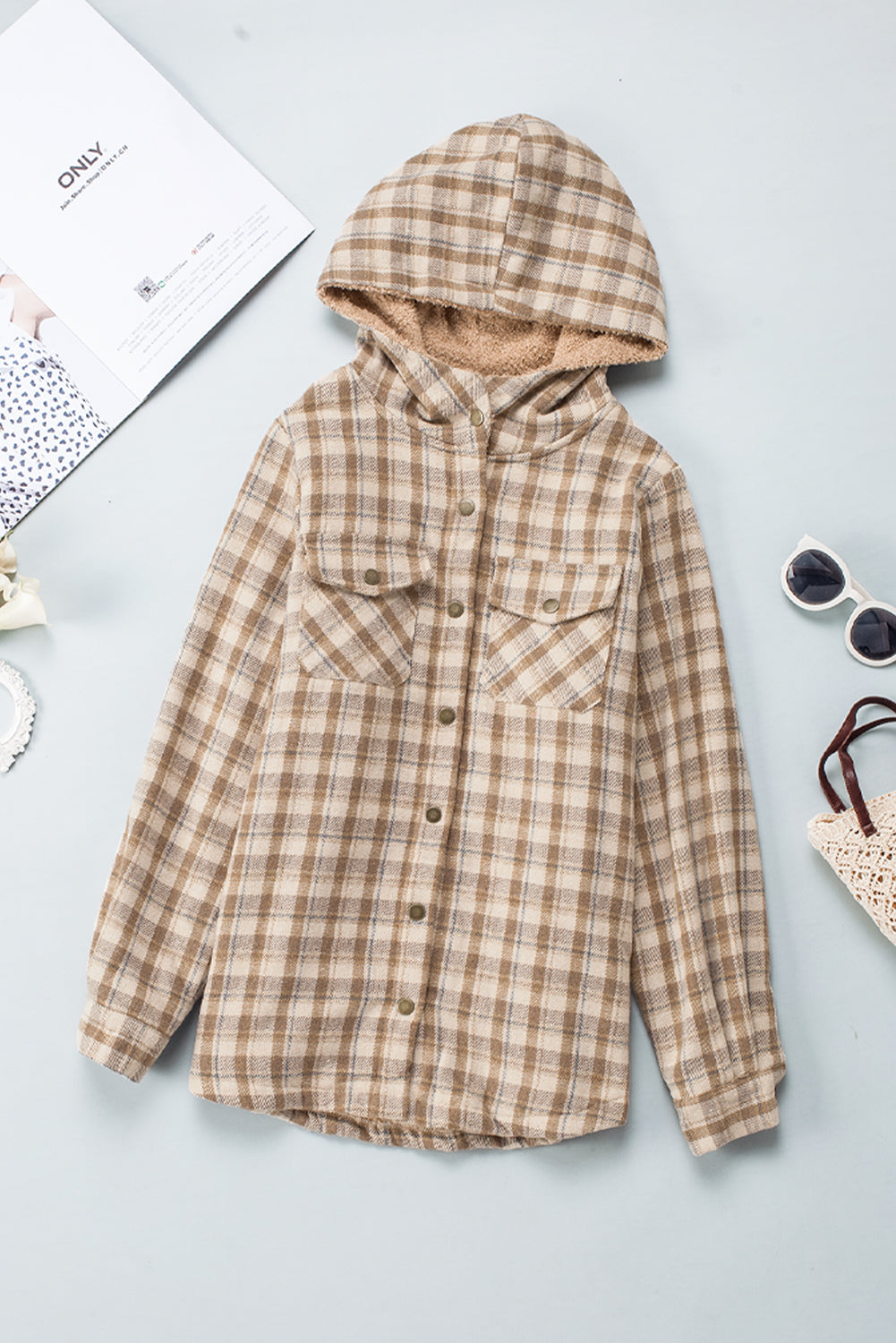 Drune | Gitterjacke mit Plüschfutter Warm und Stilvoll Ideal Für Den Alltag