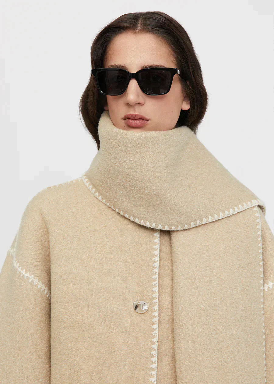 Drune | Wollmantel für Damen Grau Elegant und Stilvoll