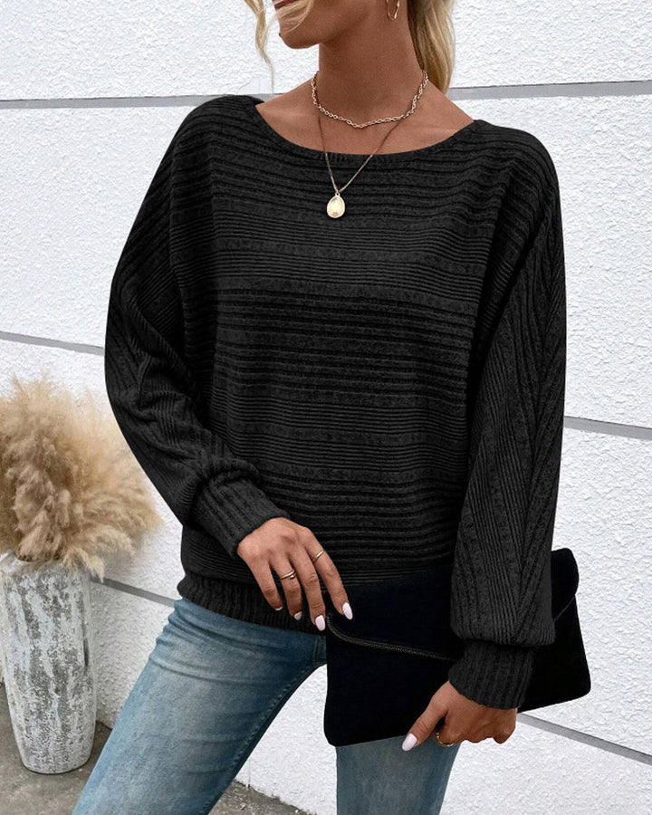 Drune | Langarmshirt mit Rundhals und Streifen