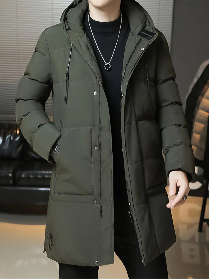 Drune | Herren Wintermantel mit Kapuze - Winddichter, gefütterter Parka für kalte Tage