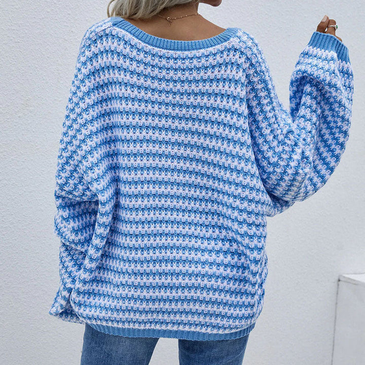 Drune | Gestreifter Strickpullover mit Lässigem Look