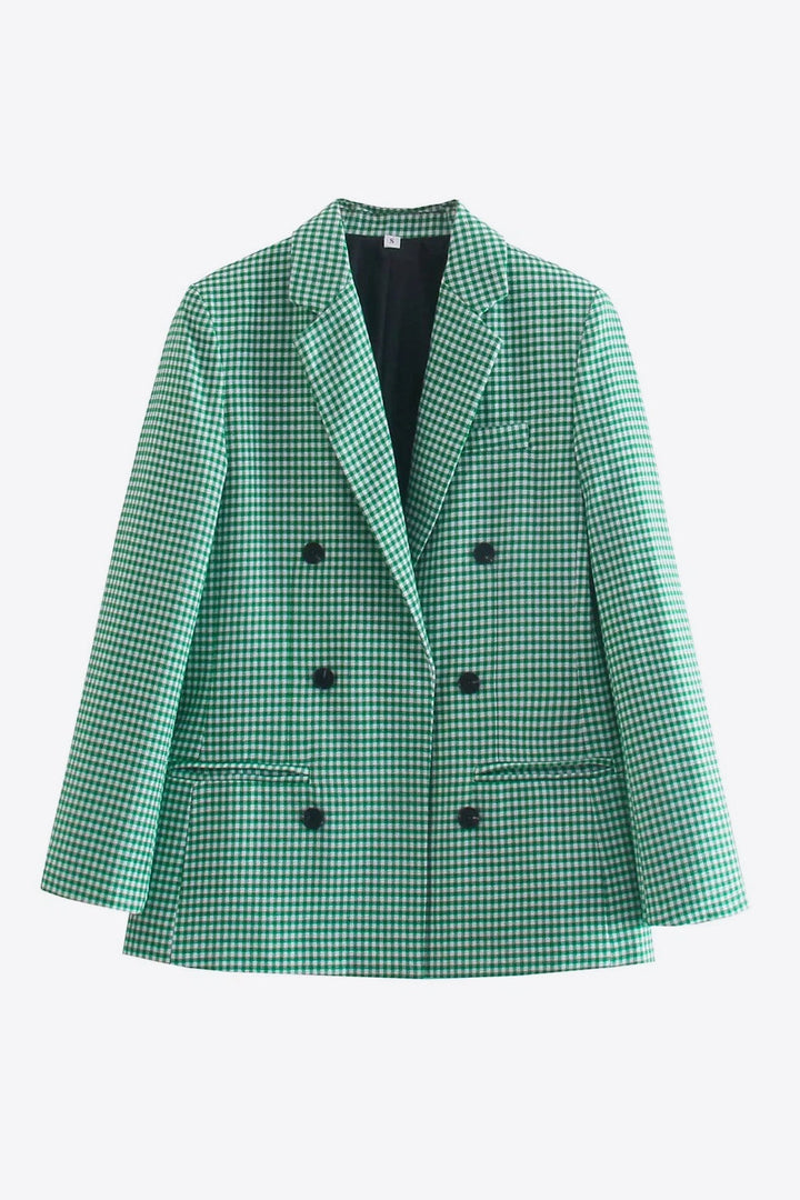Drune | Kariertes Doppelbreasted Blazer
