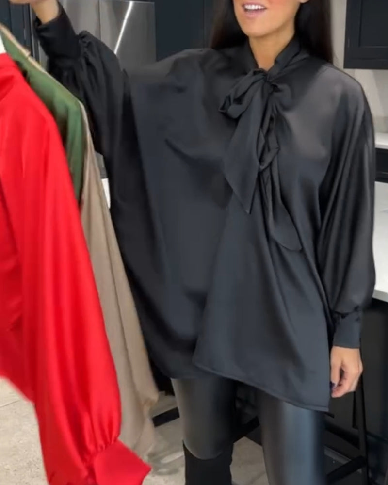 Drune | Bandkragen und Elegante Bluse
