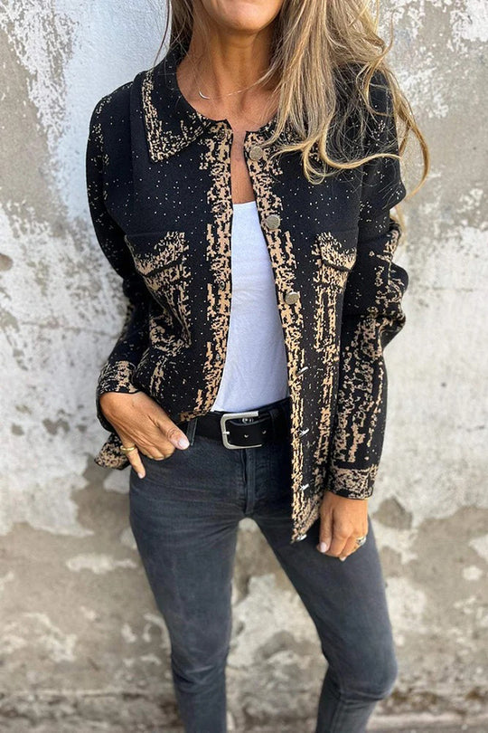 Drune | Revers Metall Schnalle Lässige Lockere Jacke