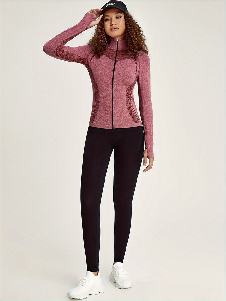 Drune | Damen Sweatjacke Mit Streifendekoration Und Langen Ärmeln