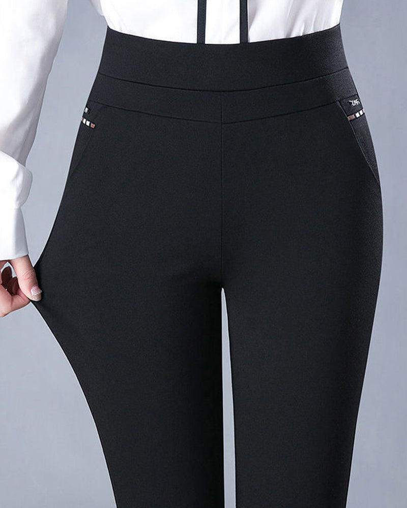 Drune | Hose mit Hoher Taille und Tasche