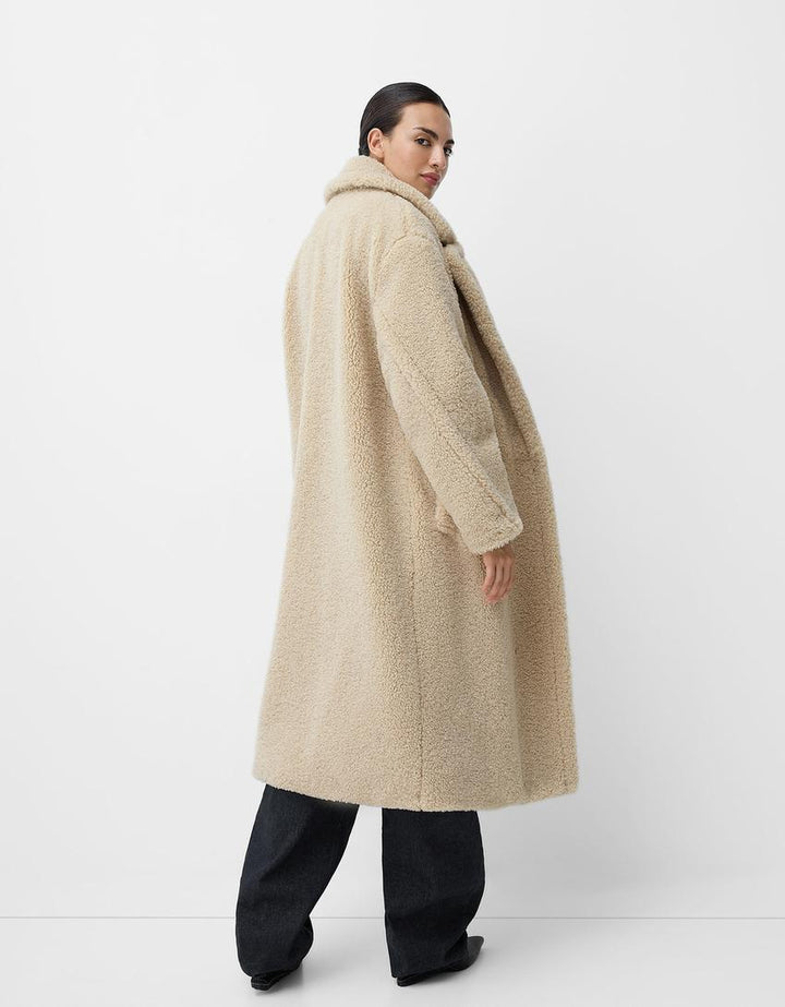 Drune | Langer Plüschmantel mit Warmer Fütterung für Frauen
