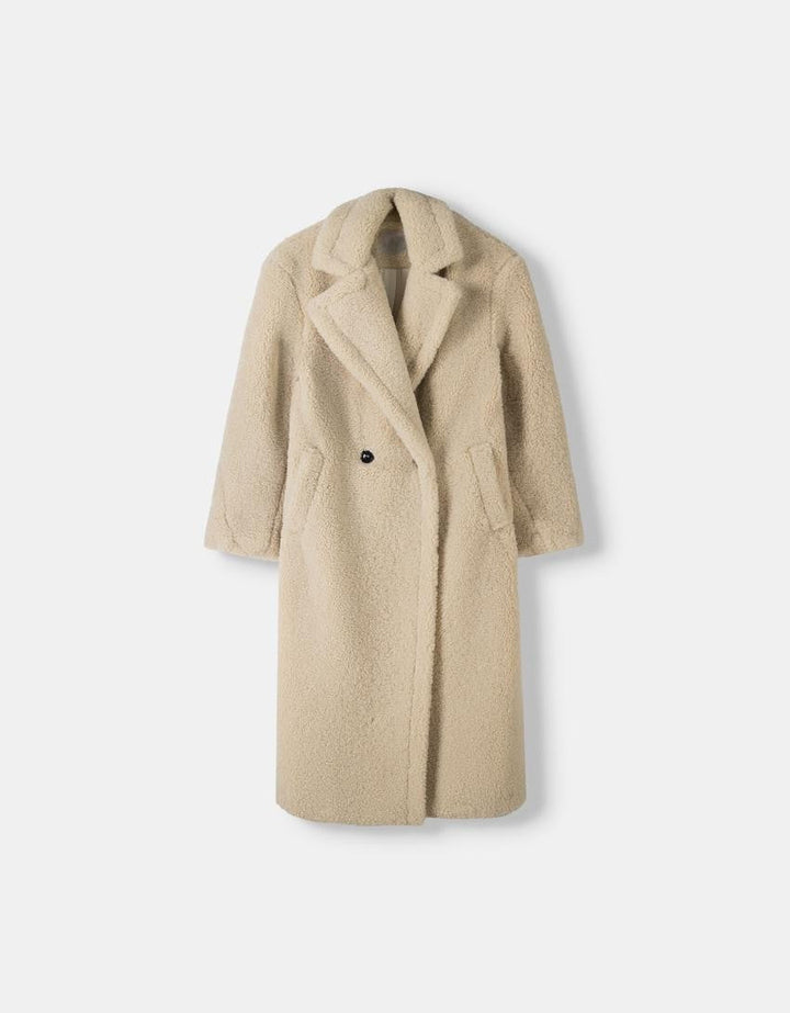 Drune | Langer Damen-Teddy-Mantel Warme