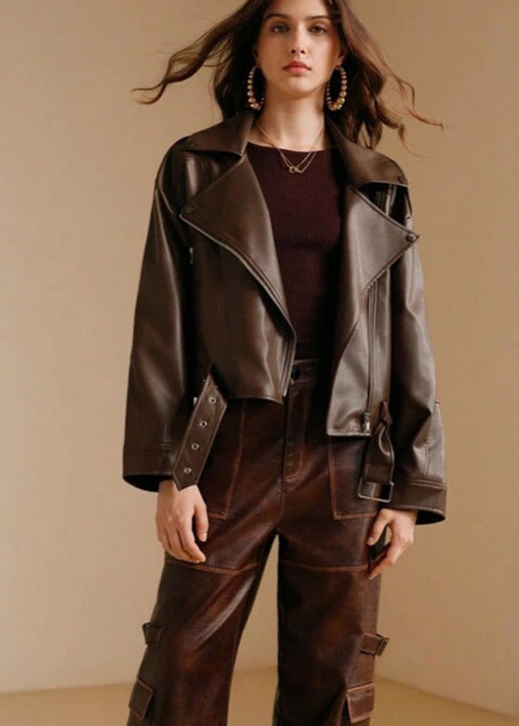 Drune | Kunstleder Motorradjacke – Modern Edge