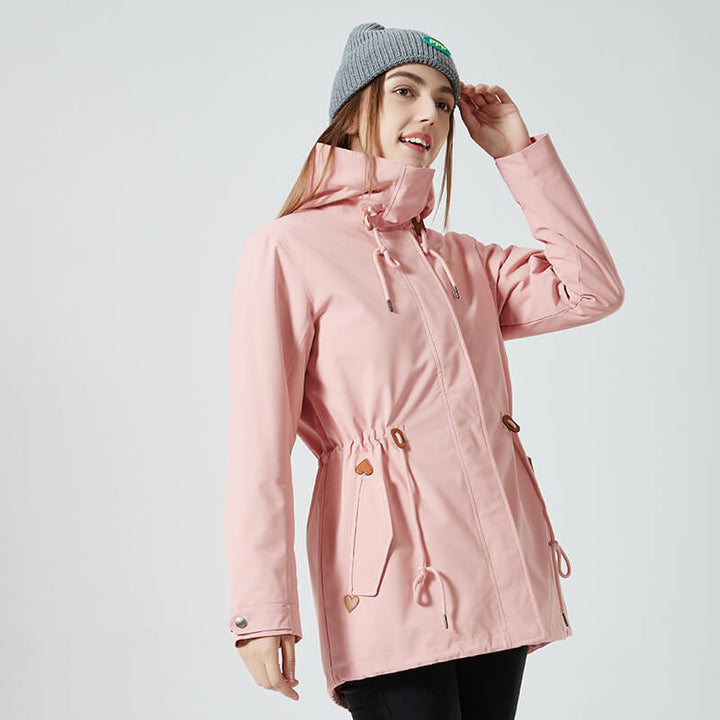 Drune | Kapuzenregenjacke - Verstellbare Passform - Leichtes Design - Outdoor-Essential