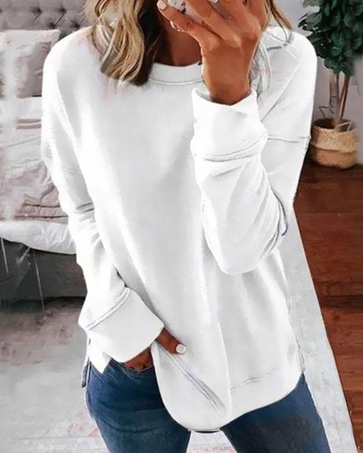 Drune | Einfarbiger Damen Sweatshirt