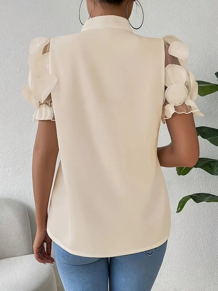 Drune | Bluse mit Transparenten Puffärmeln