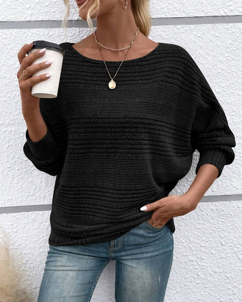 Drune | Langarmshirt mit Rundhals und Streifen