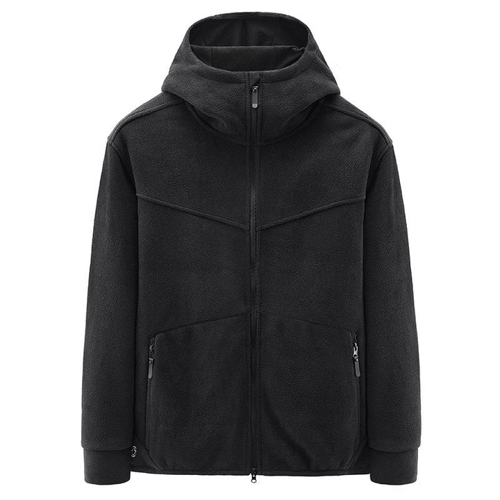 Drune | Fleece-Weste mit Reißverschluss und Kapuze