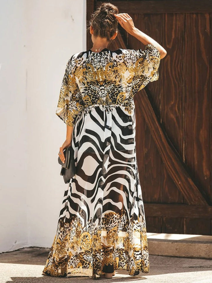 Drune | Kimono mit Leopardenmuster