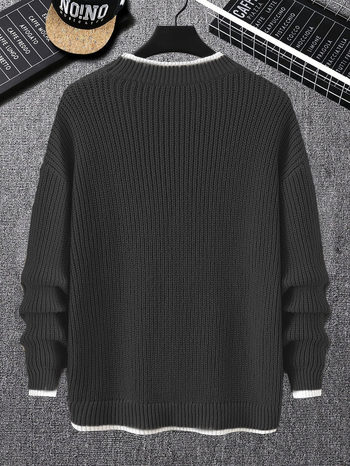 Drune | Überdimensionierter Strickpullover Acryl Lässig und Warm