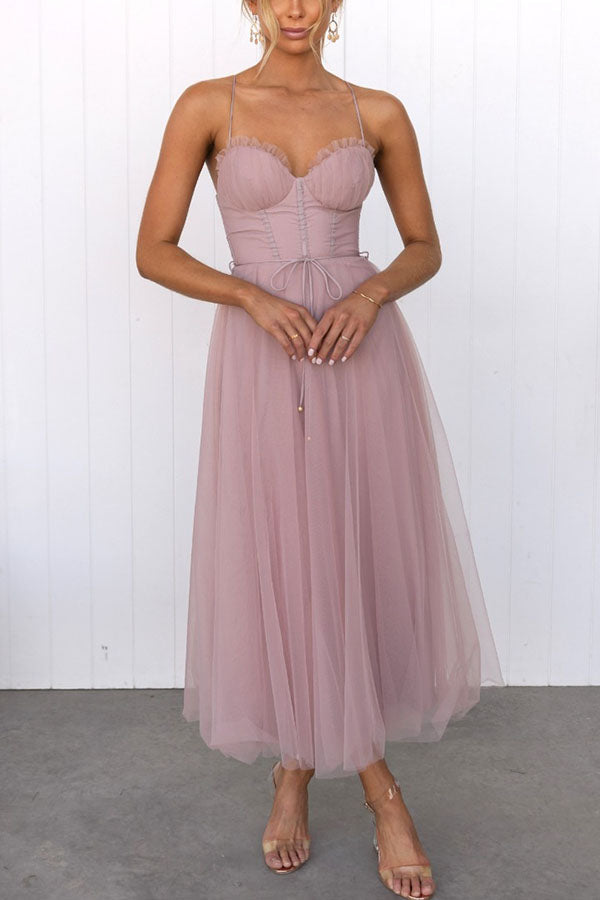 Drune - Modernes prinses chiffon Kleid