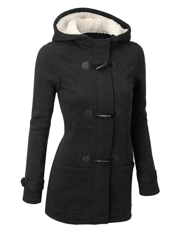 Drune | Kapuzenmantel - Warmes Sherpa-Futter - Lässige Winterbekleidung - Wollmischung
