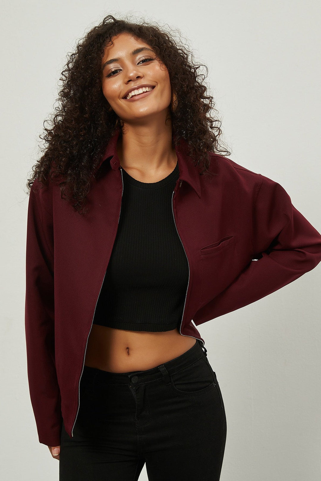 Drune | Up-Kragen Freizeitjacke