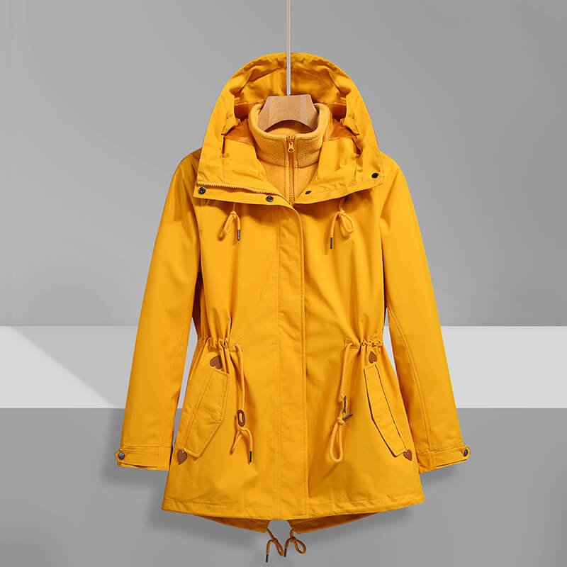 Drune | Kapuzenregenjacke - Verstellbare Passform - Leichtes Design - Outdoor-Essential