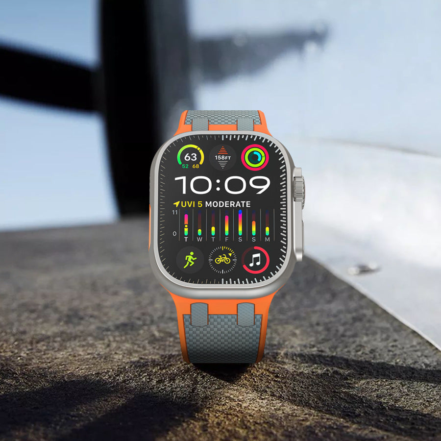Drune | Doppelte Farblich Passende Silikonband Für Apple Watch