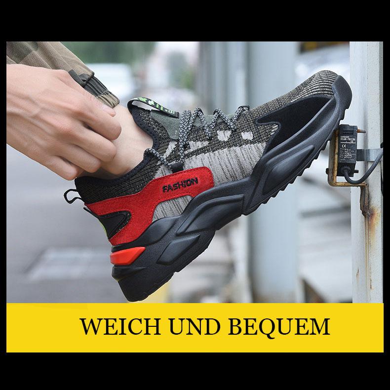 Anti-Smash, Anti-Durchstich, leichte, rutschfeste, verschleißfeste und isolierte Arbeitssicherheitsschuhe Drune