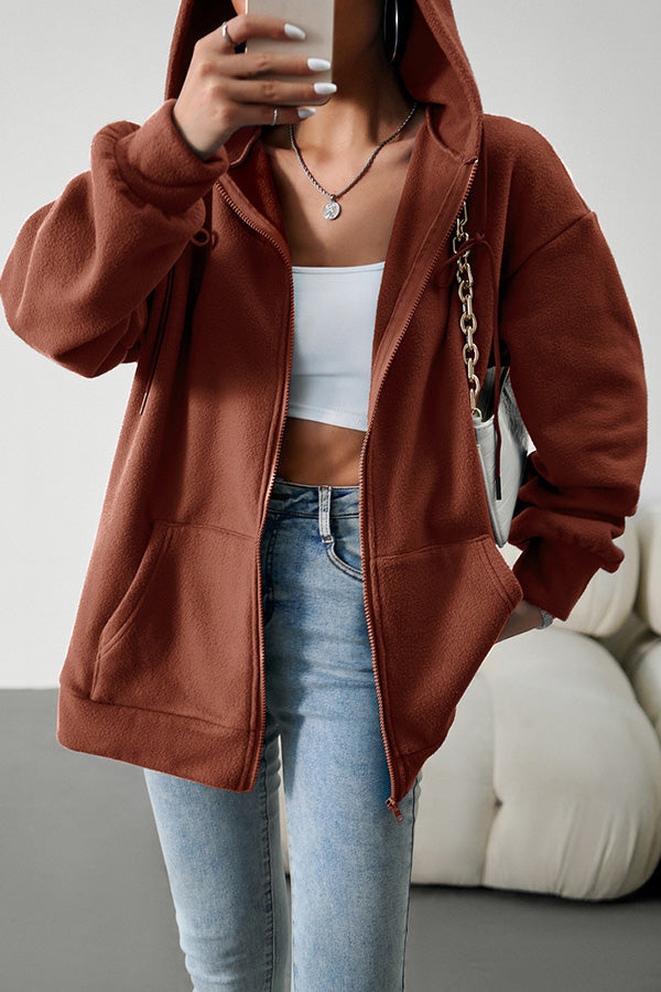 Drune | Lässiger Pullover cardigan mit Kapuze