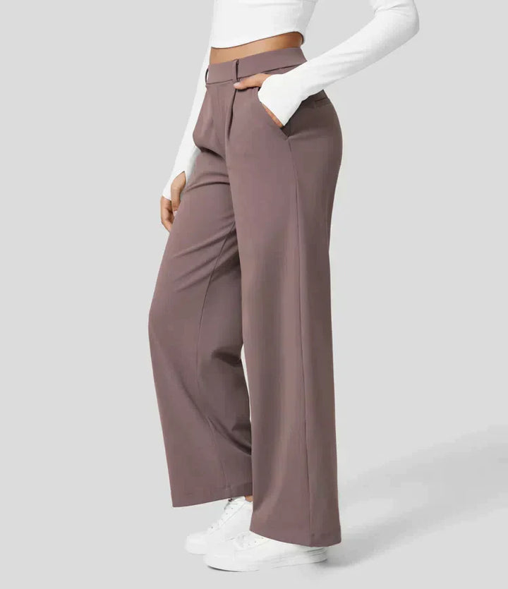 Drune | Damenhose mit weitem Bein - High Waist, Business & Casual geeignet