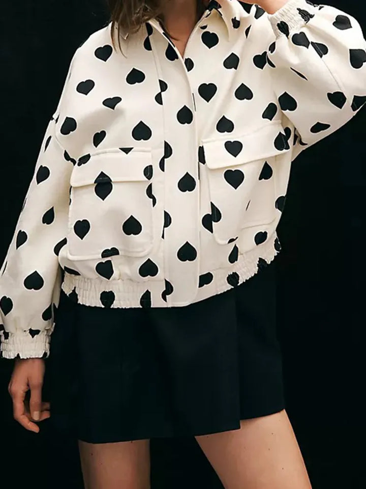 Drune | Jacke mit Herzdruck