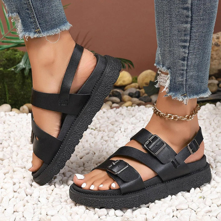 Drune | Damen sandals with thick sole casual