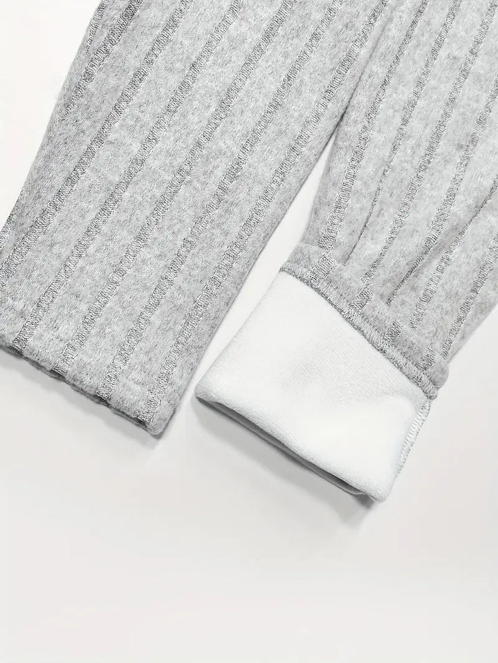 Drune | Gestrickte Leggings mit Fleecefutter