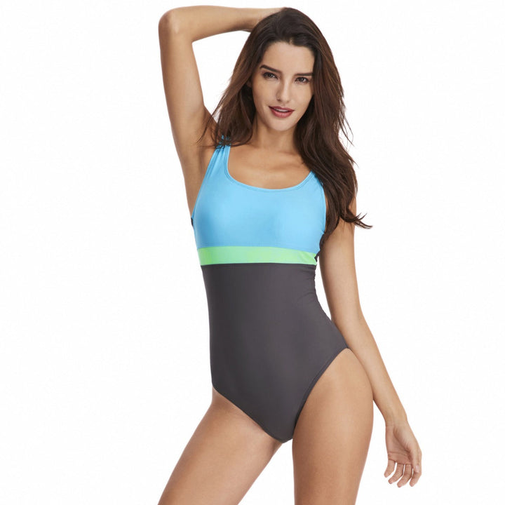 Drune | Sexy dreieckiger Sport farblich passender einteiliger Badeanzug